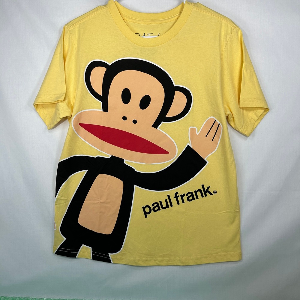 Paul Frank Julius the Monkey Yellow Graphic T-Shirt Medium